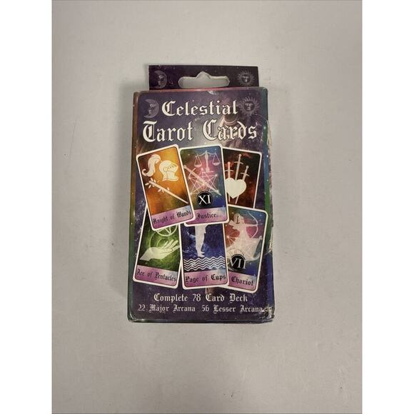Other - Celestial Tarot Cards Complete 78 Card Deck. 22 Major Arcana 56 Lesser Arcana.